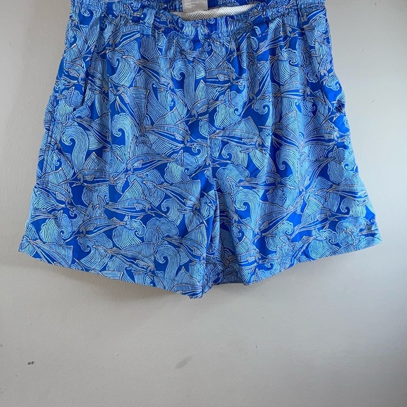 Columbia Blue Swim Trunks Quick-Dry Elastic Waist - Picture 2 of 10